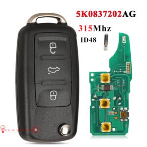 5K0837202AG Remote control ID48 for VW - OEM Replacement